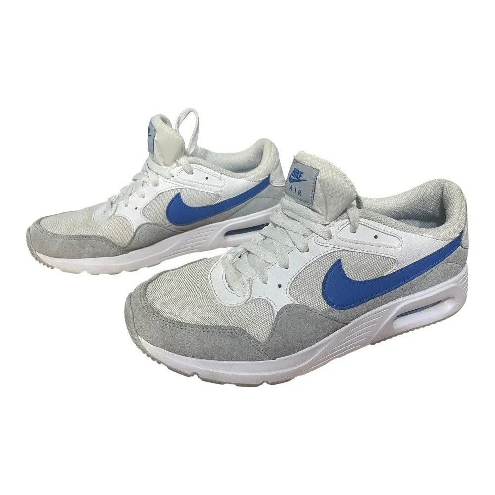 Nike Mens‎ Air Max SC CW4555-101 White Gray Casual Shoes Sneakers Size 10